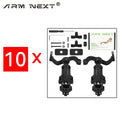 Auricular do tiro com rotação múltipla do ângulo, adaptador do trilho do arco, acessórios apropriados para auriculares táticos, EARMOR M31,M32,M30,M32H, 1-10 PCes
