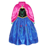 Snow Queen Elsa Dresses for Girls Costumes Kids Cosplay Halloween Princess Children Gowns Clothing Party Dresses Outfits 2-10Yrs