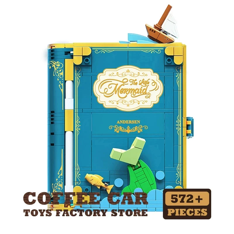 Dream Princess 3D Storybook Building Blocks Books Anime Film MOC Bricks Toys Cute Fairy Tales Model Children Girl Birthday Gifts