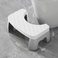 Taburete de baño para adultos con reposapiés, asiento de inodoro portátil antideslizante extraíble, accesorios de baño para el hogar 