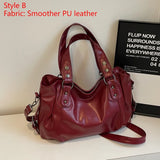 Soft Interior Compartment Shoulder Bags 2026 High Quality Contrasting Colors Bags for Women Fashion Zipper Pu Women's Handbags