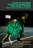 Glow Reflective Basketball Adult & Children Youth Wear-resistant Luminous Basketball Size 7/6/5 PU Soft Leather Game Training Ball