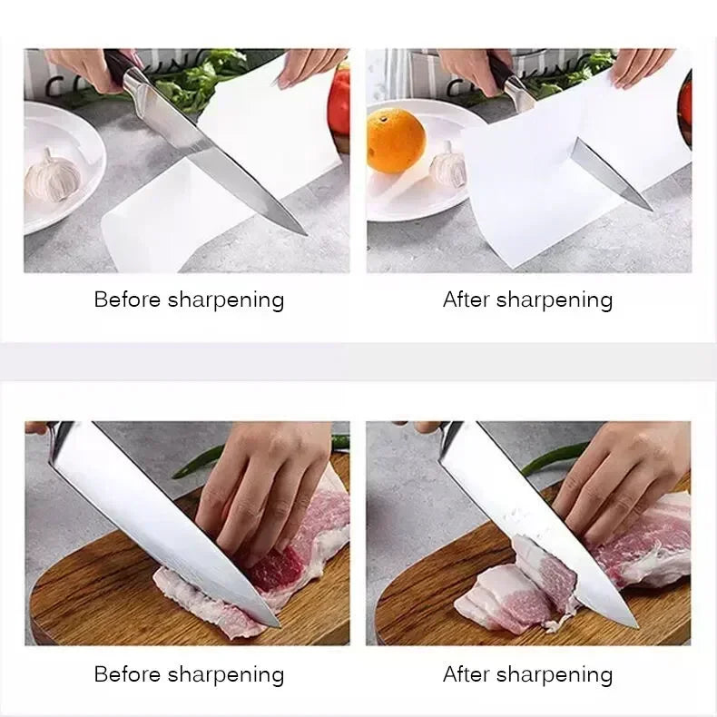 3-Segment Knife Sharpener Knife Sharpeners for Kitchen Knives Stainless Steel Three-Purpose Sharpening Stone for Kitchen Tools