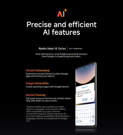 Global version Xiaomi Redmi Note 14 Pro Smartphone 200MP AI camera Helio G100-Ultra NFC 6.67" AMOLED display
