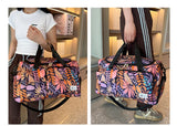 Oxford Leaves Large Capacity Travel Tote 2026 New High Quality Durable Bags Portable Daily Commute Versatile Travel Bags