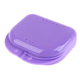 Denture Storage Box Dental Retainer Orthodontic Mouth Guard Container Plastic Oral Hygiene Supplies Tray Dental Appliance Case
