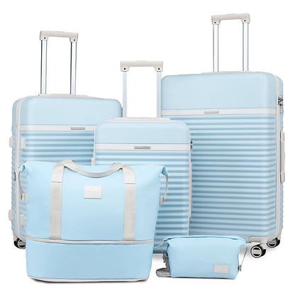 Travel Luggage Suitcase Set, Expandable Lightweight Carry on Suitcase with Duffel Bag,Toiletry Bag,TSA Lock,Spinner Wheels