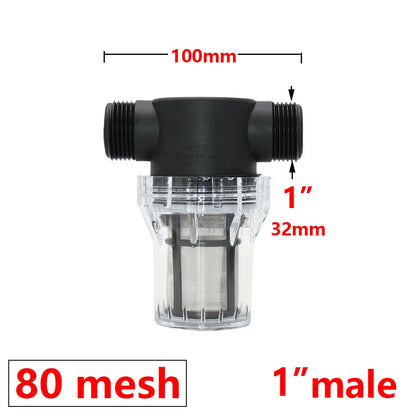 1/2 3/4 1 Inch Watering Filter For IBC Tank Tap Adapter S60 Ton Barrel Joint Garden Irrigation Aquarium Pump Water Gun Strainer