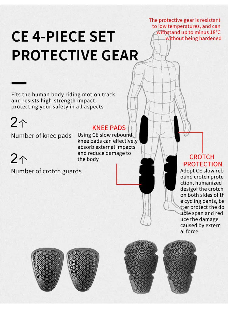 SFK New Black Motorcycle Pants Riding Men Equipment Summer Breathable Trousers With CE Protection Armor Wearing Gears Accessories