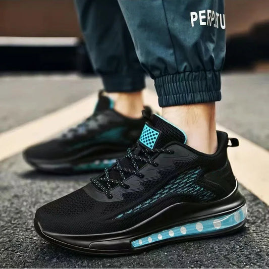 Zapatillas deportivas informales transpirables de malla para hombre, de suela suave, de primavera y otoño, con diseño de coco, a la moda.