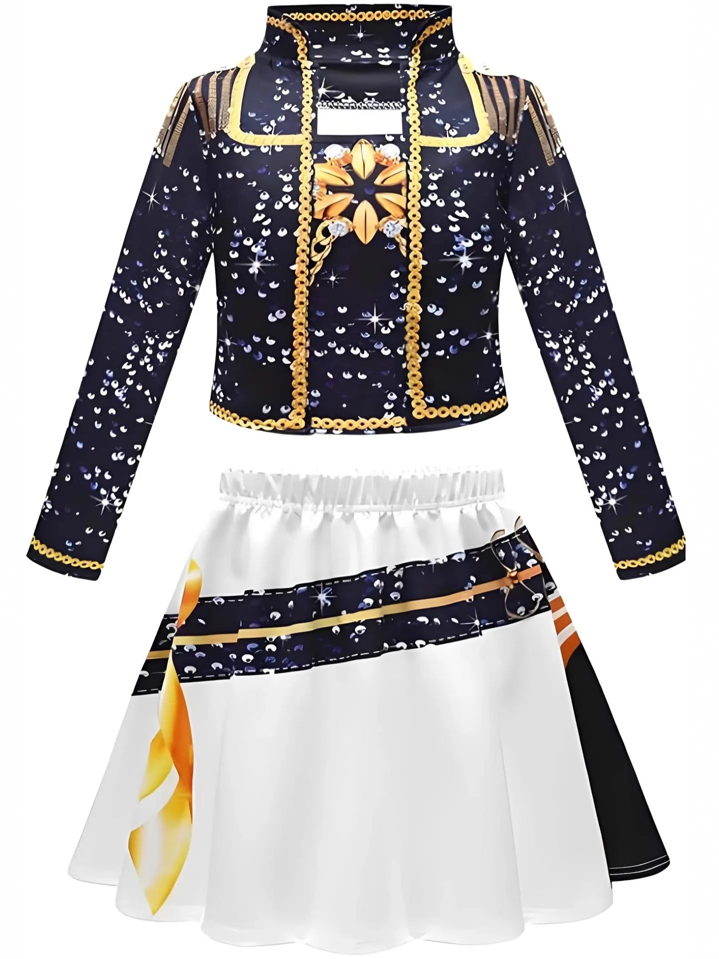 Children Girls Movie Kpop Mira Cosplay Costume Print Demon Hunters Zoey Rumi Cosplay Carnival Show Clothes Kids Girl Huntrix Set