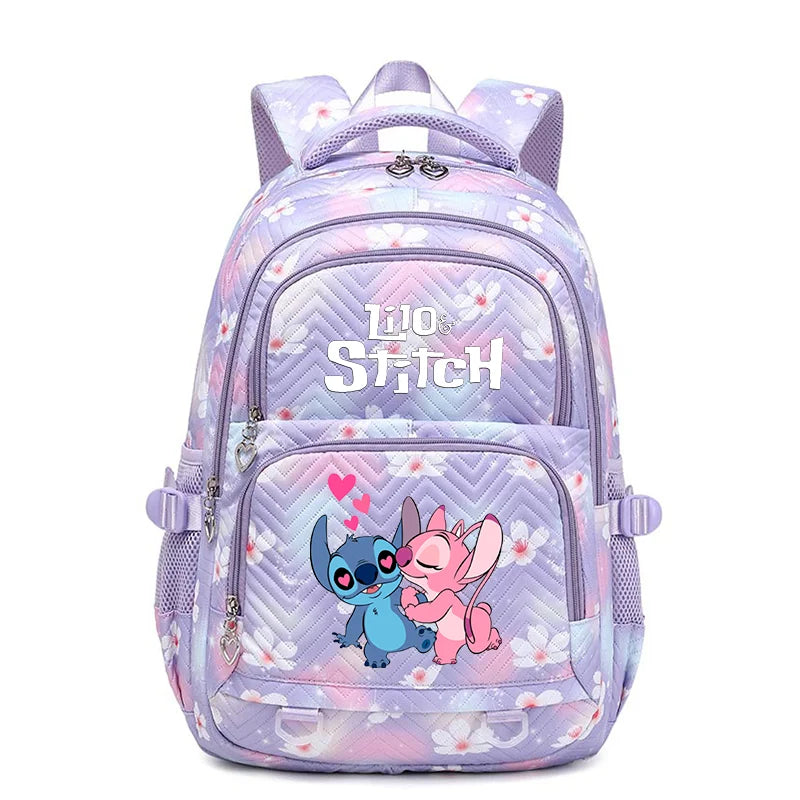 Mochila impermeable Disney Lilo Stitch para mujer, bolso de viaje para mujer, mochila escolar para adolescentes, mochila para libros