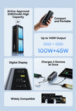 Baseus 145W Power Bank 20800mAh PD 100W Fast Charging with Smart Digital Display Portable External PowerBank for Laptop Phone 17