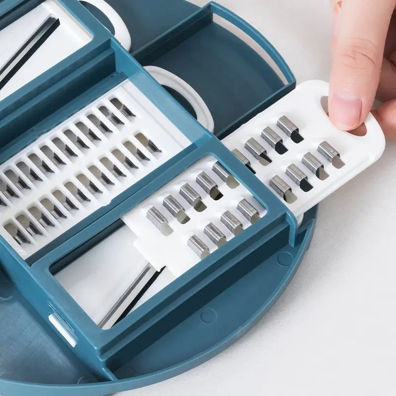 12PCS New Kitchen Multi-functional Nine-in-one Vegetable Cutter Grater Potato Radish Shredder Vegetable Cutter Salad Utensils