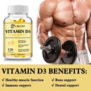 Vitamin D3 - Promotes Healthy Muscle Function and Immune SupportSupplement