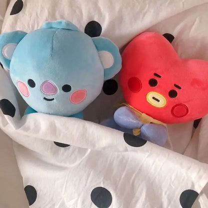 10-12cm Bandai Plush Toy Backpack Korean Bts Kawaii Doll Homecoming Season Dormitory Christmas Gift Birthday Grabbing Doll