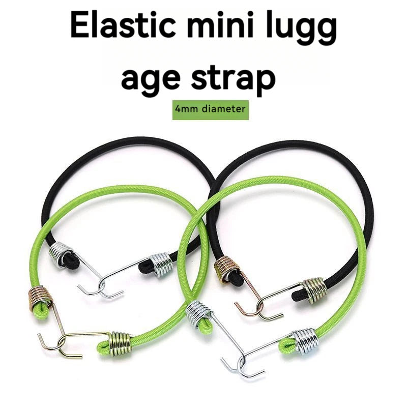5/10PCS Elastic Luggage Strap with Fixed Socket Small Hook 4mm Latex Mini Rope for Camping Fixed Elastic Cord Accessory