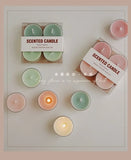 4pcs Handmade Tea Light Scented Candle Aromatherapy Soy Wax Candles Wedding Birthday Candle Party Home Decoration Photo Props