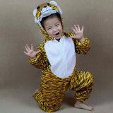 Umorden 2-8Y Toddler Kids Child Tiger Costume Jumpsuit Hoodie for Boys Girls Animal Themed Party Fancy Dress