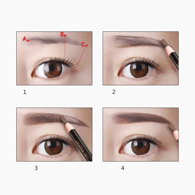 Natural Pull Eyebrow Pencil Waterproof Eye Brow Enhancer Pen Long Lasting Eyes Makeup Tools Cosmetics Black Red Brown Gray