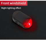Car Fake Security Light Solar Powered Simulated Dummy Alarm Wireless Warning Anti-Theft Caution Lamp LED Blue/Red Flashing Light