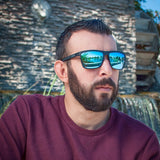 ZENOTTIC Polarized Sunglasses for Men Shades Lightweight TR90 Frame UV400 Protection Square Outdoor Travel Driving Sun Glasses