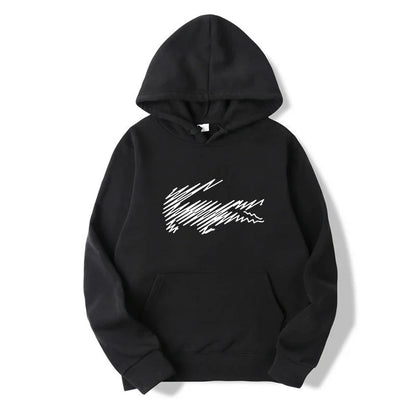 Men's and Women's Hoodie Sweatshirt Fashion Print Black Gray Pink Hooded Hip Hop Wool Hoodie Men's Brand Hoodie Street Clothing