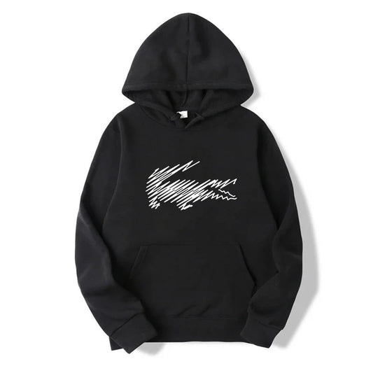 Men's and Women's Hoodie Sweatshirt Fashion Print Black Gray Pink Hooded Hip Hop Wool Hoodie Men's Brand Hoodie Street Clothing