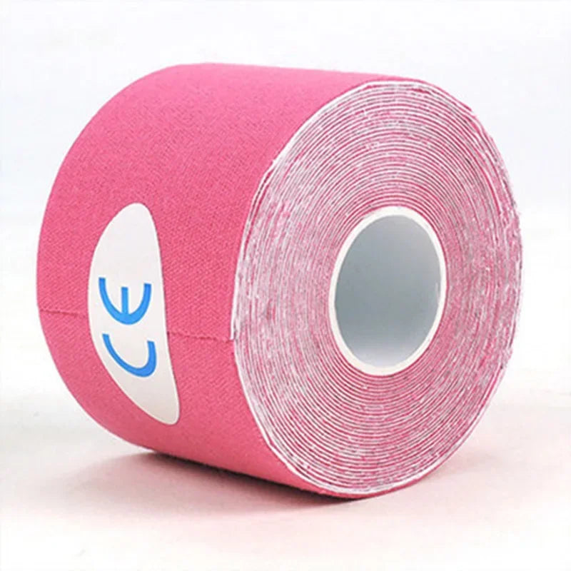 5 roll  Kinesiology Sports Tape  Athletic Strapping Gym Tennis Fitness Running Bandage Knee Muscle Pain Relief Knee Pads Care