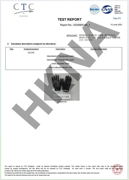 12-36 pairs of nitrile safety coated work gloves, PU gloves and palm coated mechanical work gloves, obtained CE EN388