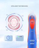 Oral B Electric Toothbrush Soft Bristle Protect Gum for Kid Waterproof Timer Teeth Brush with Extra Supplement Brush Head Refill