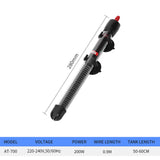 AC220-240V, 50HZ AT700 Fish Tank Thermostat Automatic Constant Temperature Heating Rod 25w 50w 100w 200w 300w Glass Heating Rod