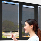 Persianas enrollables universales, parasol con ventosa, cortina opaca para coche, dormitorio, cocina, oficina, ventana, cortinas parasol sin clavos