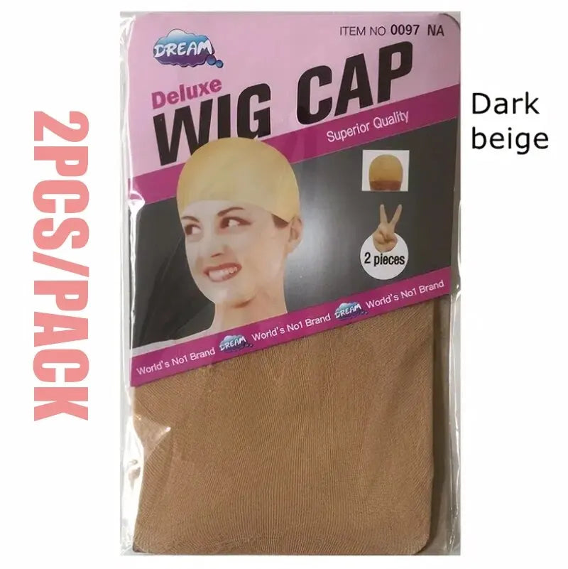 2 peças/cabelo barato nova meia boné para perucas net para perucas boné careca meia de náilon peruca boné elástico