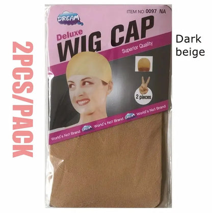 2 peças/cabelo barato nova meia boné para perucas net para perucas boné careca meia de náilon peruca boné elástico