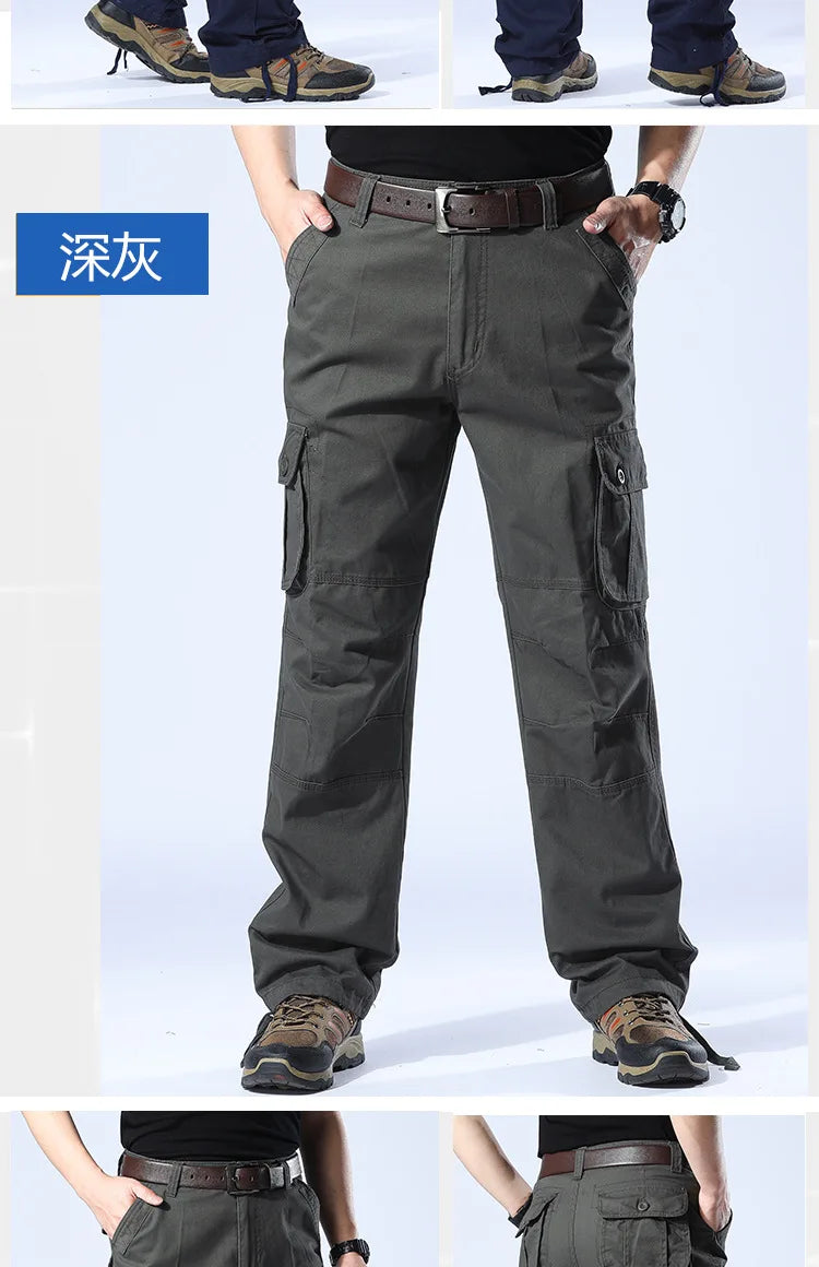 Men's Camouflage Cargo Pants Camo Cargo Multi Pockets Military Tactical Pants Man Hip Hop Joggers Streetwear Sweatpant for Men