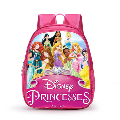 12 Inch Disney Snow White Princess School Bags for Kindergarten Children kids School Backpack for Girls Boys Cartoon Backpacks