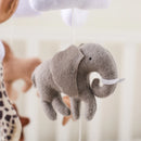 Crib Mobile Bed Bell Wooden Baby Rattles Soft Felt Cartoon Animal Bed Bell Newborn Music Box Hanging Toy Crib Bracket Baby Gifts