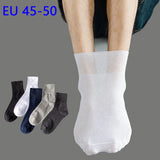 5 Pairs Plus Size EUR 45-50 Prevent Varicose Veins Socks Mens Diabetics Patients Cotton Loose Mouth Sock Man Women Comfort Meias
