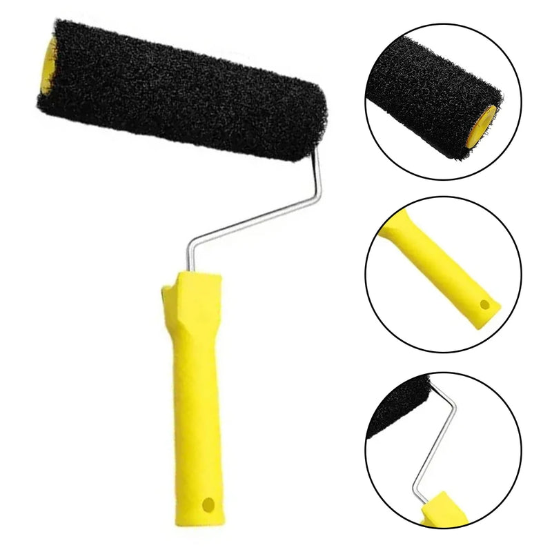 25cm Roller Brush Putty Cleaning Roller Texture Paint Diatom Mud Feeding Tool Brush Multifunctional Roller Brush Hand Tool