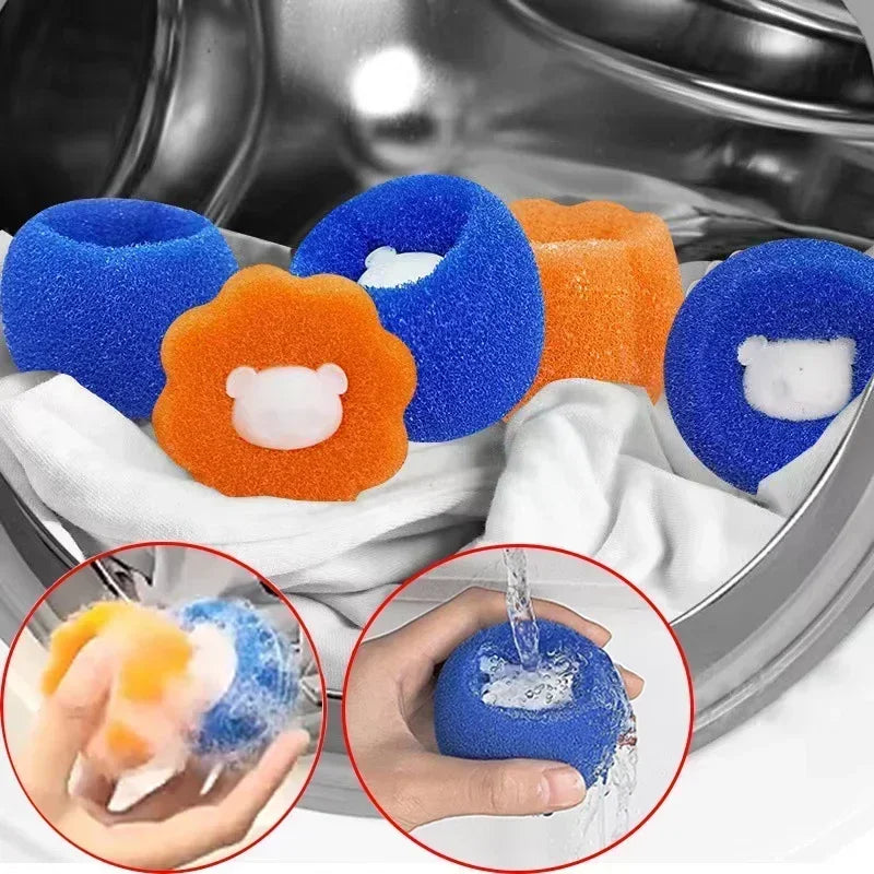 Bolas de lavanderia coletor de pêlos de animais de estimação para máquina de lavar roupa reutilizável coletor de fiapos remove fiapos de roupas acessórios para gatos de estimação