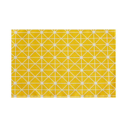 4 Pcs/Set Simple Tableware Mat Rectangle Individual Placemats Heat Insulation Dining Table Mat Table Decoration And Accessories