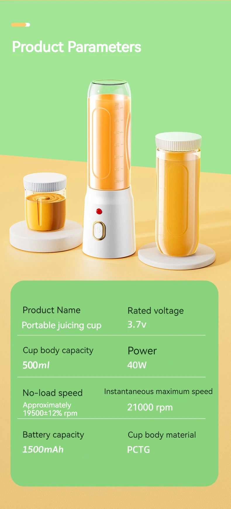 New Portable Automatic Juice Press Fruit Juice Blender USB Rechargeable Wireles Mini Juice Press Kitchen Tools Baby Food Blender