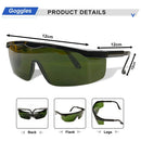 Gafas de seguridad láser JUICEASE Gafas antideslumbrantes Gafas protectoras de seguridad láser infrarrojas Gafas de soldadura con radiación ultravioleta