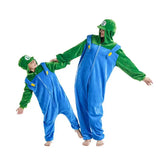 Anime Brothers Cartoon Game Cosplay Costume Anime Figure Luigi One-piece Pajamas Kawaii Cartoon Sleepwear Halloween Cos Clothes