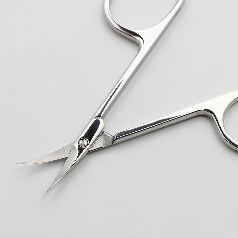 Professional Manicure Cuticle Scissors Japan Quality Stainless Steel Nail Scissors Curved Blade Nail Cuticle Trimmer Nippers