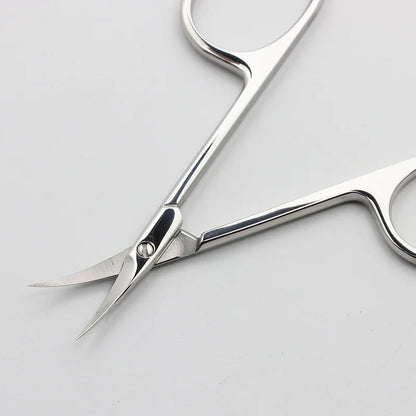 Professional Manicure Cuticle Scissors Japan Quality Stainless Steel Nail Scissors Curved Blade Nail Cuticle Trimmer Nippers