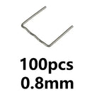 100-600 clavos de soldadura para reparación de plástico de automóviles, reparación de parachoques de coche, clavos ondulados precortados, máquina de soldadura con grapadora caliente. 