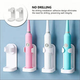 1-4PCS Electric Toothbrush Wall-Mounted Holder Space Saving No Punching Bathroom Accessories Toothbrush Stand Rack Organizer