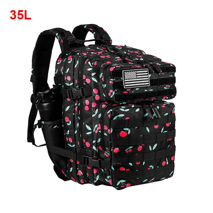 LHI 25L/35L/45L Gym Backapck Tactical Athlete Sports Fitness Bag Exercise Workout Weekend Travel Daypack with Bottle Holder